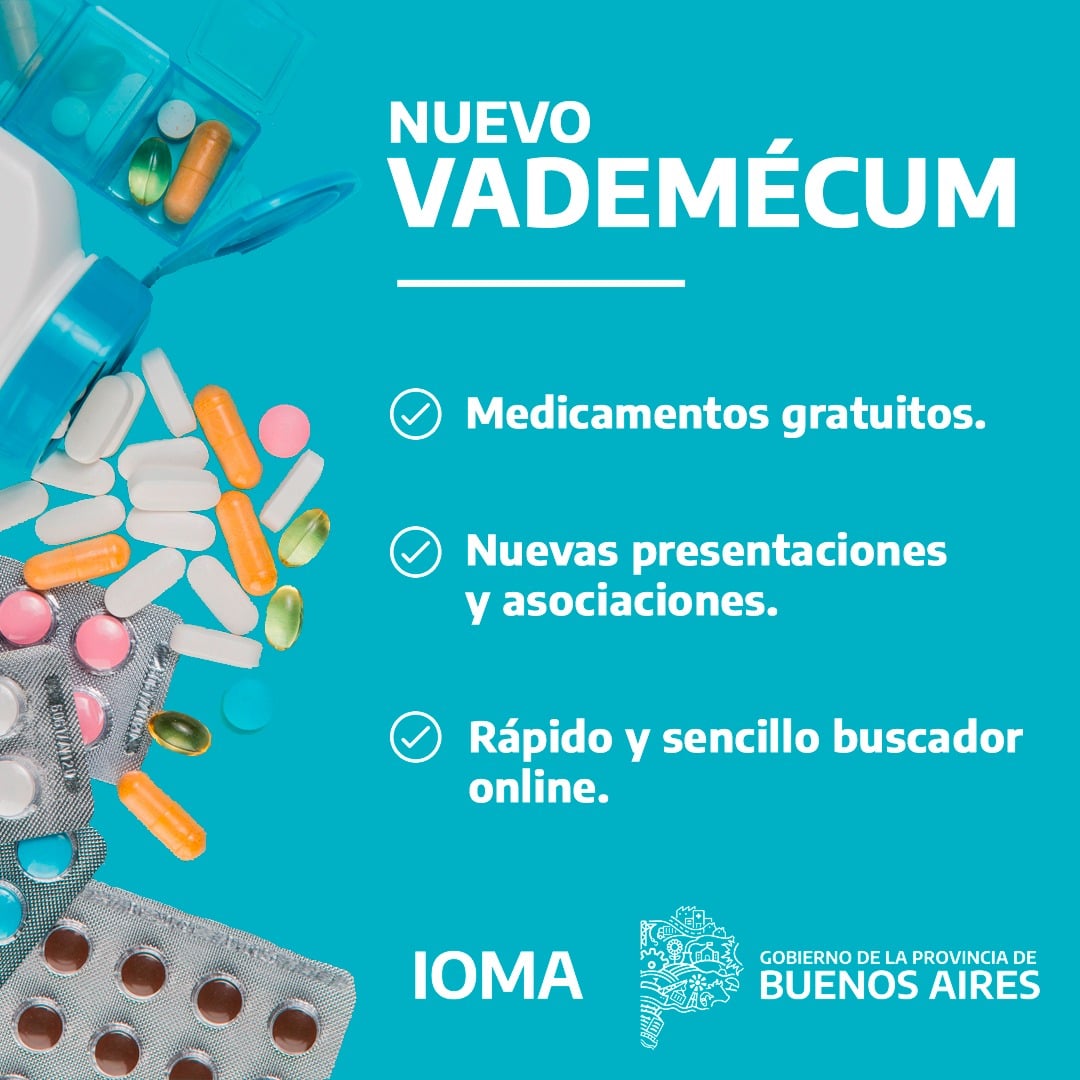 IOMA: NUEVOS MEDICAMENTOS AMBULATORIOS EN EL VADEMÉCUM   Suteba