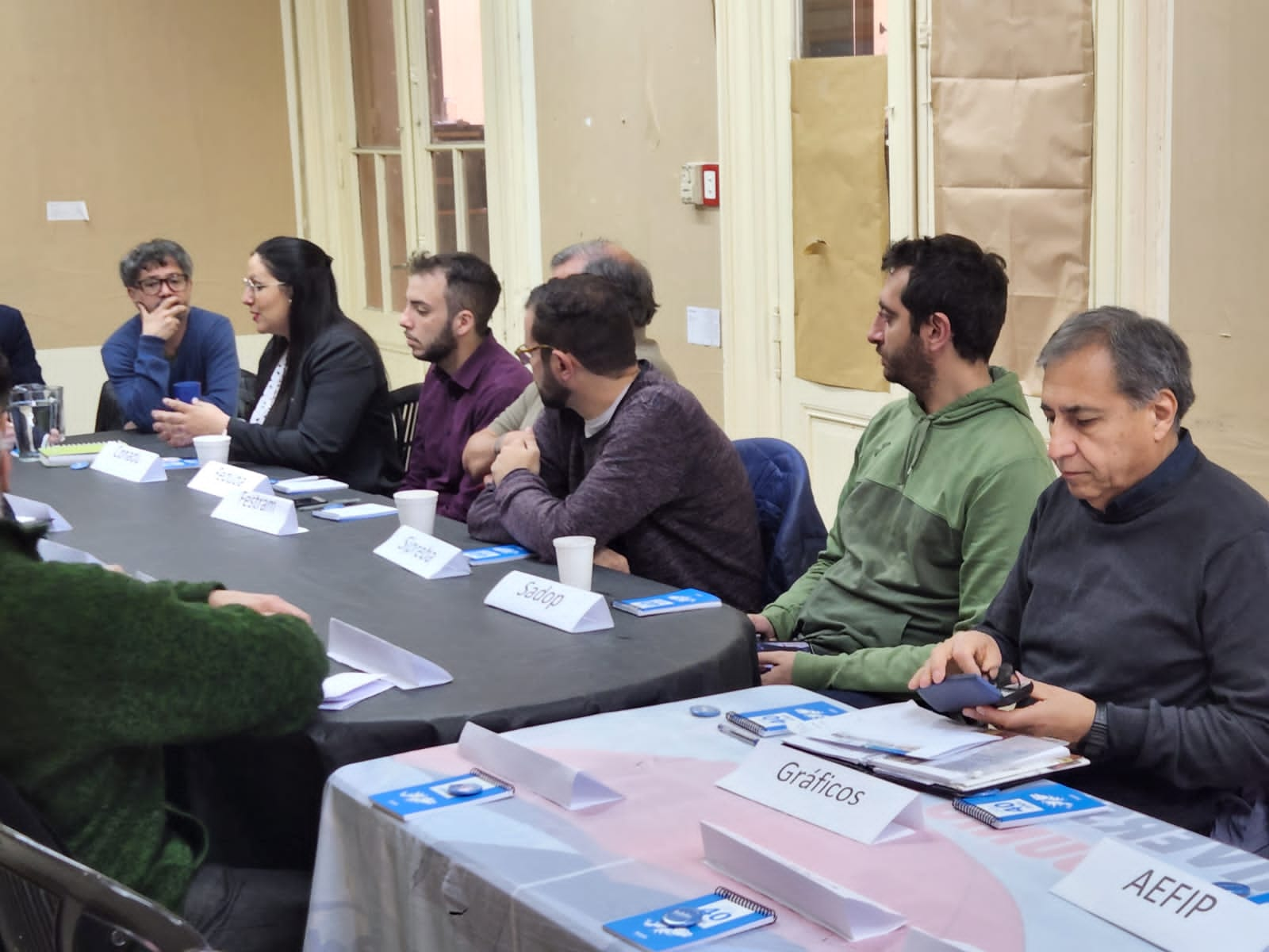 Se ConformÓ Una Mesa De Trabajo Entre La Intersindical De ComunicaciÓn Y La SecretarÍa De Medios 0043